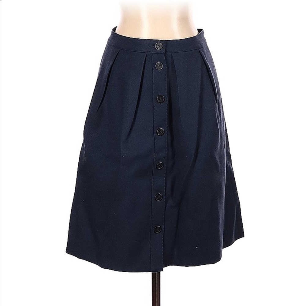 J Crew wool skirt with buttons